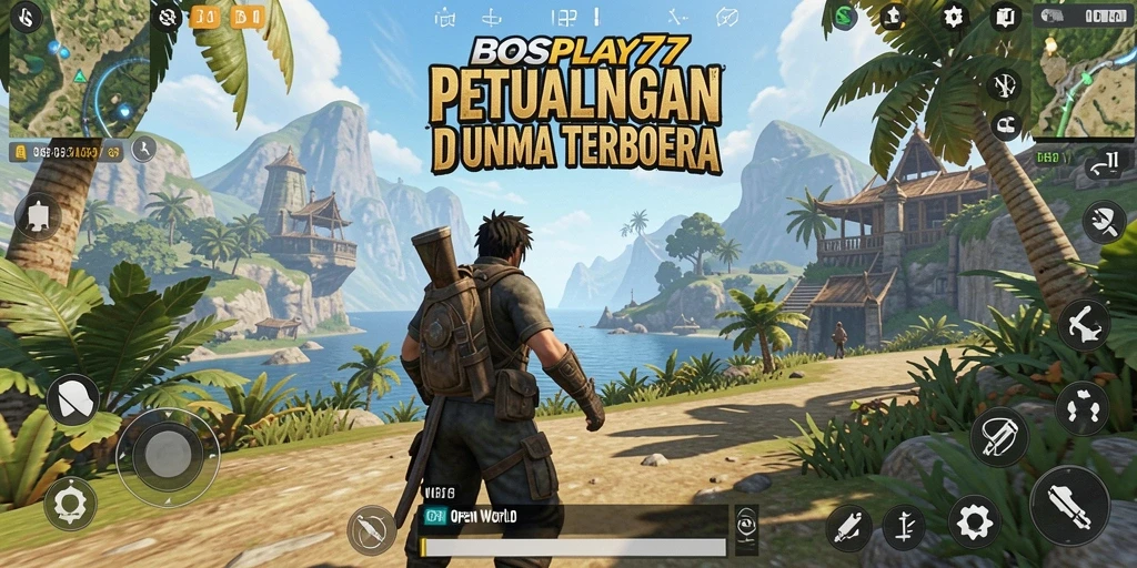 Tampilan antarmuka <strong>BOSPLAY77</strong> yang memukau dengan eksplorasi dunia terbuka.