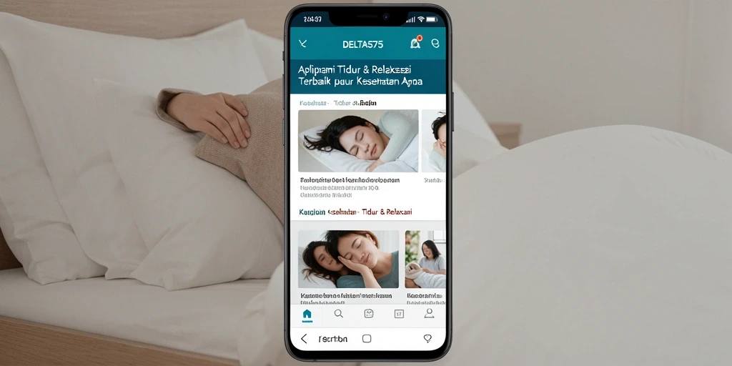 Tampilan antarmuka DELTA575 yang menenangkan dan user-friendly.