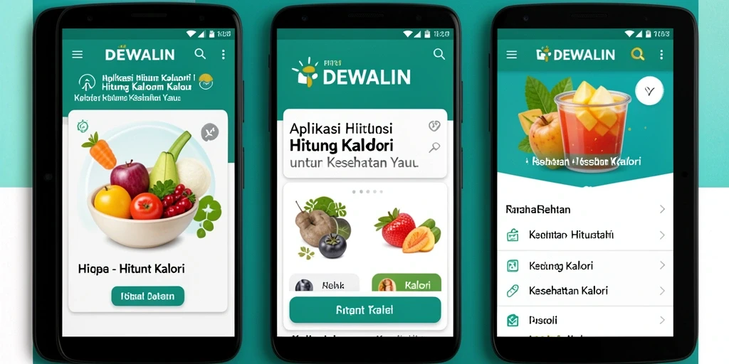 Antarmuka pengguna DEWALIN yang intuitif dan informatif.