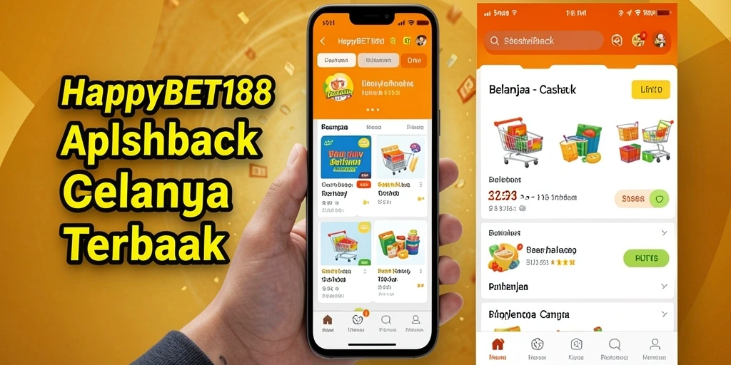 Tampilan antarmuka aplikasi HAPPYBET188 untuk cashback yang menarik.