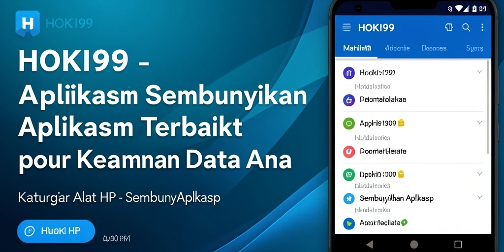 Tampilan antarmuka HOKI99 untuk menyembunyikan aplikasi dengan mudah.
