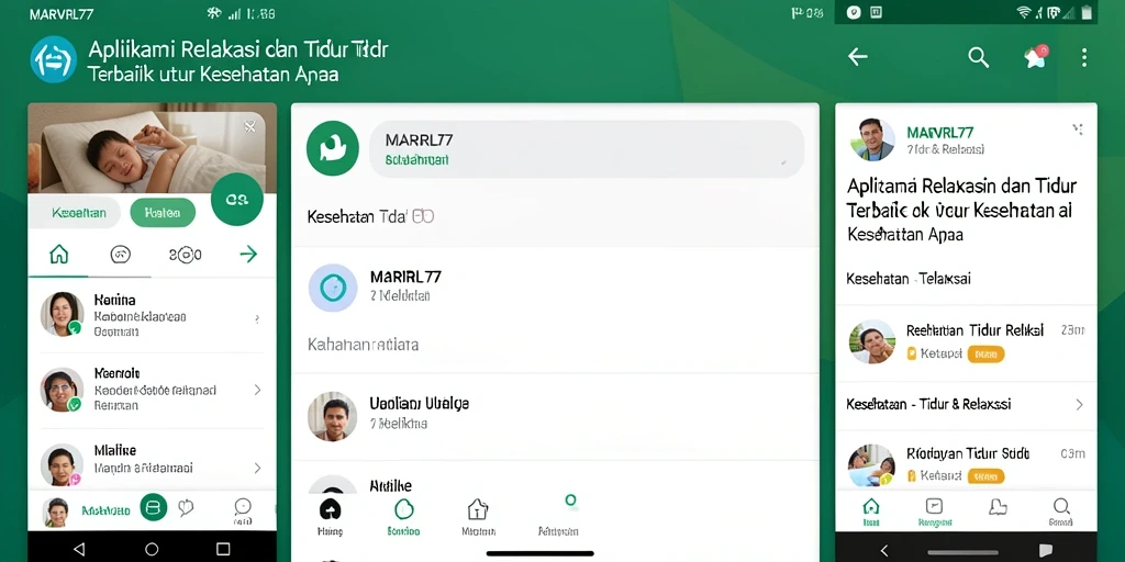 Antarmuka ramah pengguna MARVRL77 untuk relaksasi dan tidur.