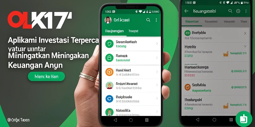 Antarmuka OLX17 yang intuitif dan informatif untuk investasi keuangan.