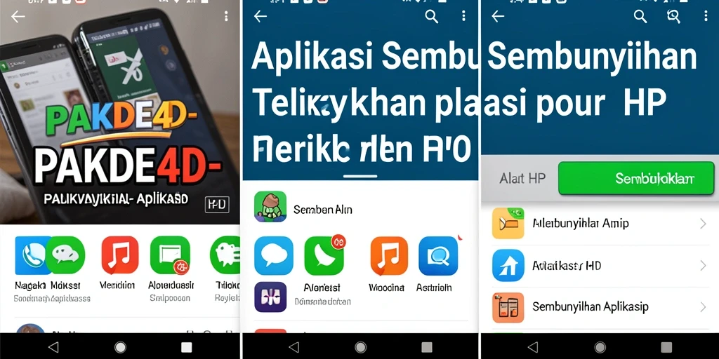 Antarmuka PAKDE4D yang intuitif dan mudah digunakan untuk menyembunyikan aplikasi.