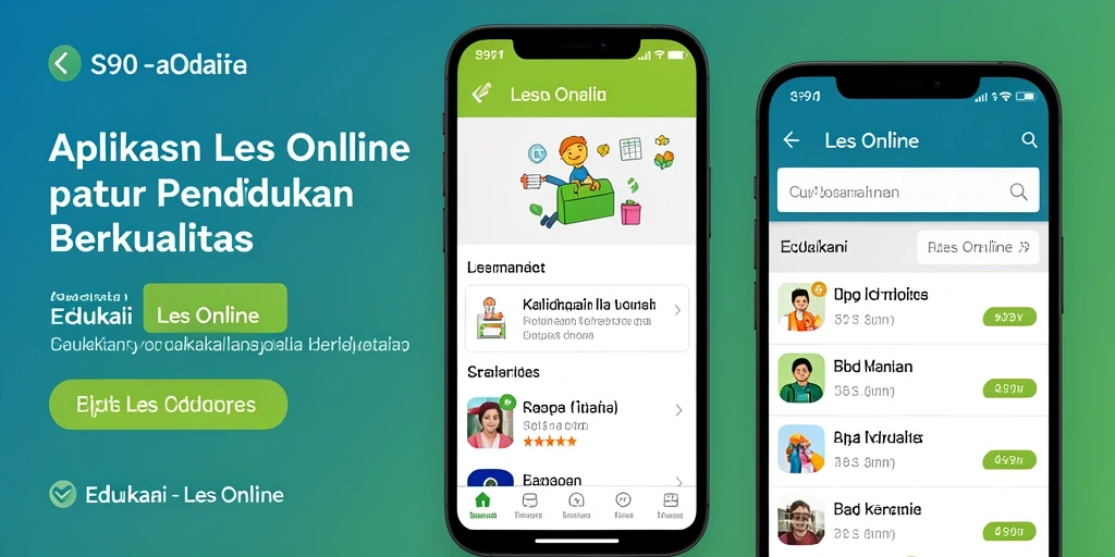 Antarmuka S80 yang sederhana dan intuitif untuk Les Online.