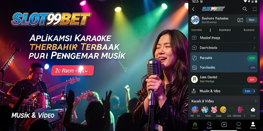 Antarmuka aplikasi SLOT99BET yang user-friendly untuk karaoke.