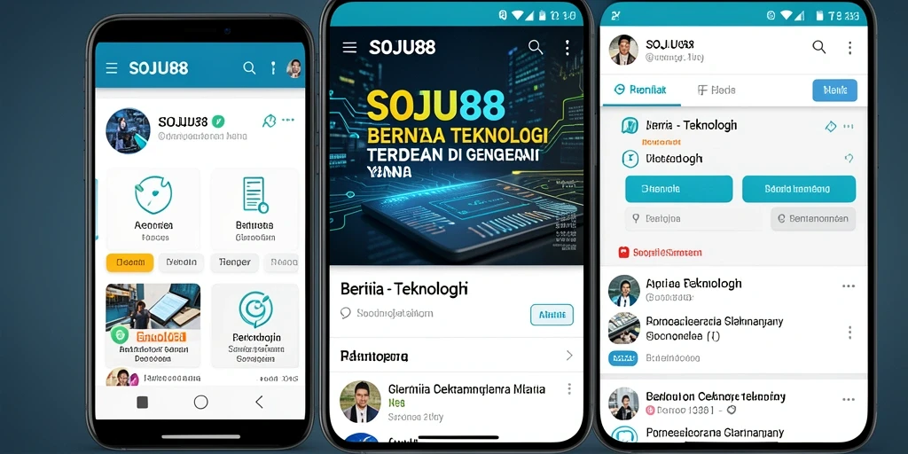 Antarmuka aplikasi SOJU88 yang informatif dan menarik.