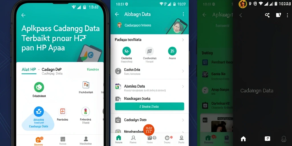 Tampilan antarmuka V07 untuk cadangan data yang jelas dan mudah digunakan